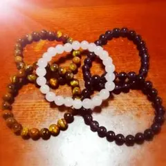 天然石ブレスレット５本セット(Ｃ)