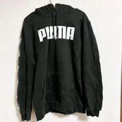 美品✨PUMA プーマブラック フード付きパーカー【S】