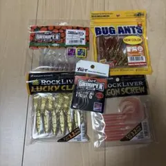 ロックフィッシュ チニング ワームセット ケース付き - メルカリ