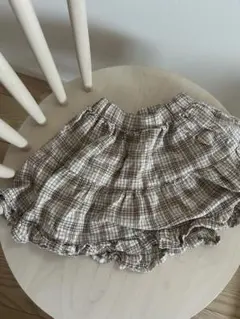 la.camel チェックスカート