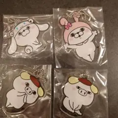 ヨッシースタンプ　サンリオコラボ　アクキーセット