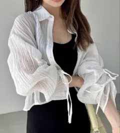 GRL グレイル ワッシャーシアードロストスリーブシャツ [dk1157]