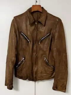最終価格　incarnation ダブルライダース&リネン 超人気 LINEA_F by incarnation. MMXVII-V-41073 HORSE LEATHER W RIDERS