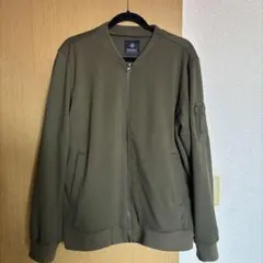 nano universe オリーブ ジップアップジャケット
