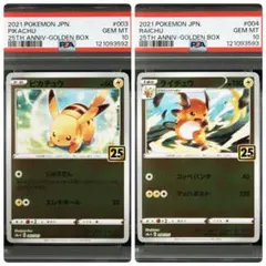 【PSA10 連番】ピカチュウ25th ライチュウ25th ゴールデンボックス PSA10 連番】ピカチュウ25th ライチュウ25th ゴールデンボックス