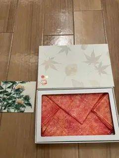 草木染め　紅花　ハンカチーフ