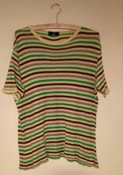 CABANE de zucca ボーダー Tシャツ M