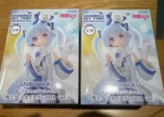 ぬーどるストッパーフィギュアー雪ミク スカイタウン10th ver.ー 2個