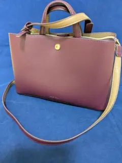 ワインカラー 合成皮革 ショルダーバッグ 送料無料 legato largo