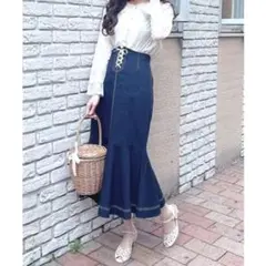 白 ロングスカート