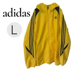 アディダス ナイロンジャケット ( L サイズ ) CLIMACOOL イエロー