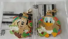 【新品】TDRジャングルカーニバル景品　チャーム『ミッキー』『ドナルド』