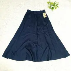 【フレンチリネン】無印良品/フレアスカート/S/麻100%/ロング/マキシ丈