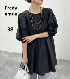 Fredy　emue　ブラウス バルーンスリーブチュニックブラウス 洗えるのサムネイル