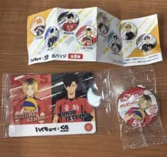 ハイキュー!! くら寿司 缶バッジ 孤爪研磨 黒尾鉄朗 カード 音駒高校 コラボ