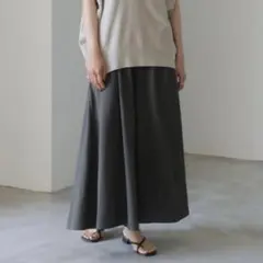 AMERICANHOLIC新品タグ付き リラックスカットフレアスカート グレー