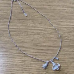 東京ディズニーランド　不思議の国のアリス　ネックレス　シルバー