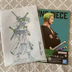 ワンピース ロロノア・ゾロ クリアファイル＆ビジュアル色紙