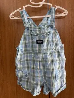 OSHKOSH チェック柄オーバーオール 90cm