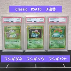 ポケカ　Classic　フシギダネ　フシギソウ　フシギバナ　PSA10　３連番