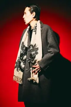 RUDE GALLERY ストール　ペイズリー　総柄　チバユウスケ　新品 チバユウスケ氏着用 RUDE GALLERY BRスワローシャツ M 美品 箱付