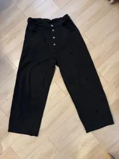 MM6 MARGIELA 5 黒 ワイドパンツ