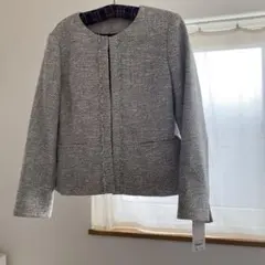 ノーカラー　ジャケット