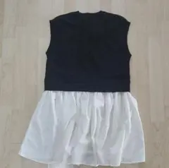 イング　ペプラムトップス　ノースリーブ