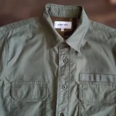 GLOBAL WORK オリーブ 長袖シャツ S