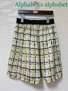 Alphabet’s alphabet チェック柄ハーフパンツ