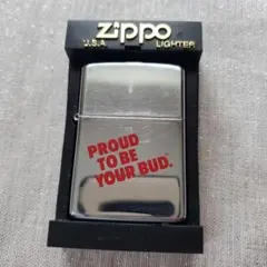 新品未開封 Zippoオイルライター 限定品Budweiser 廃版品 ZIPPO (ジッポ) オイルライター Budweiser（バドワイザー）・98年7月製