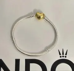 17cm Heart Clasp Snake Chain Bracelet Goのサムネイル