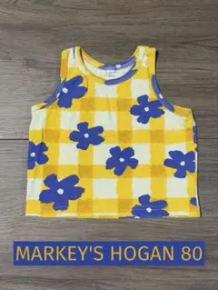 MARKEY'S チェック花柄タンクトップ 80