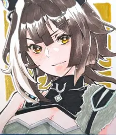 ウマ娘 マンハッタンカフェ ファンアート 手描きイラスト - メルカリ