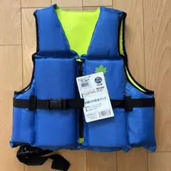 新品タグ付きLOGOSライフジャケットKIDS75 ブルー 海水浴 水遊びのサムネイル