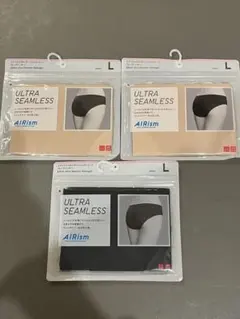 ユニクロ　ウルトラシームレスパンツ　ヒップハンガーLサイズ3枚組