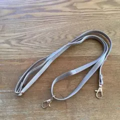 ベージュ 合成皮革 スマホショルダーストラップ