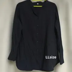 黒のLLサイズ長袖シャツ
