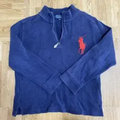 POLO RALPH LAUREN ハーフジップ トレーナー ネイビー 130のサムネイル