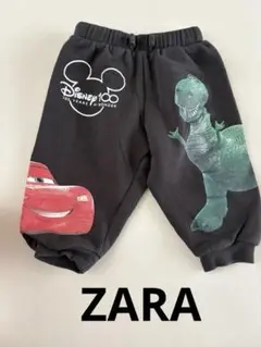 ZARA ザラ　黒　ブラック　スウェットパンツ　カーズ　レックス　ディズニー