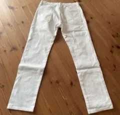 GU ジーパン　メンズ　ホワイト