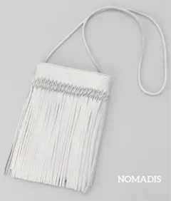 セール★NOMADIS ノマディス　本革　フリンジ　ショルダーバッグ