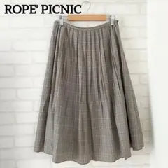 ROPE' PICNICロペピクニック　膝丈フレアスカート チェック柄