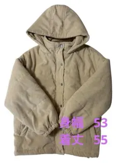 Lutique コーデュロイ ジャケット ベージュ ゆるだぼ カジュアルコーデ