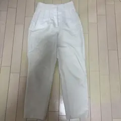 ZARA ホワイト ハイウエスト カジュアルパンツ