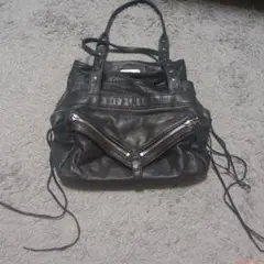 botkier ブラックレザーショルダーバッグ