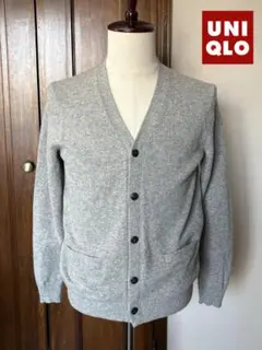 UNIQLO ユニクロ メンズ カーディガン♪シンプルに 心地よくラムウール