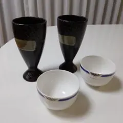 ちゃんこダイニング若タンブラー 2個/GIVENCHY湯飲み 2個、計4個セット