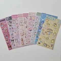 サンリオキャラクターズ 箔押しシール 9種セット