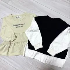 GU 長袖トレーナー 2枚セット　100サイズ